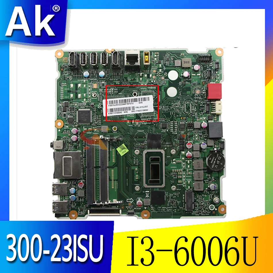 For Lenovo Ideacentre AIO 300-23ISU All-in-One Motherboard I3-6006U CPU DDR4 01GJ258 01GJ257
For Lenovo Ideacentre AIO 300-23ISU All-in-One Motherboard I3-6006U CPU DDR4 01GJ258 01GJ257