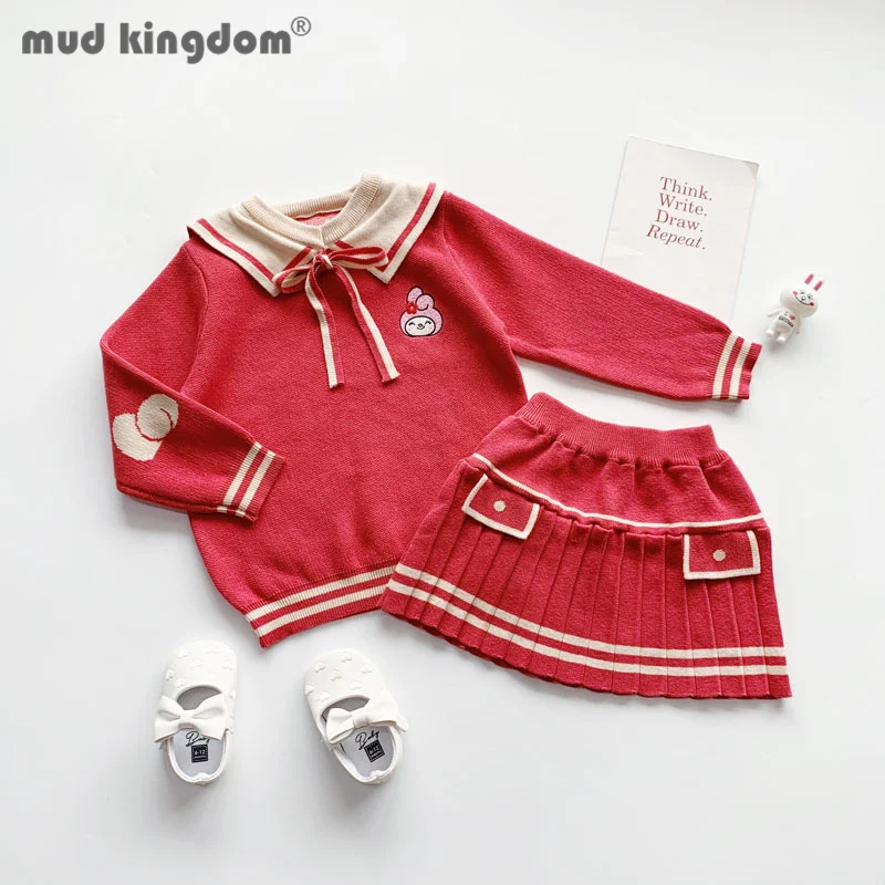 Mudkingdom Sweater Skirt Set Girls Cartoon knitting Pullover Long Sleeve Tops Pleated Skirts Sets Kids Outfits for Spring Autumn
Mudkingdom Sweater Skirt Set Girls Cartoon knitting Pullover Long Sleeve Tops Pleated Skirts Sets Kids Outfits for Spring Autumn