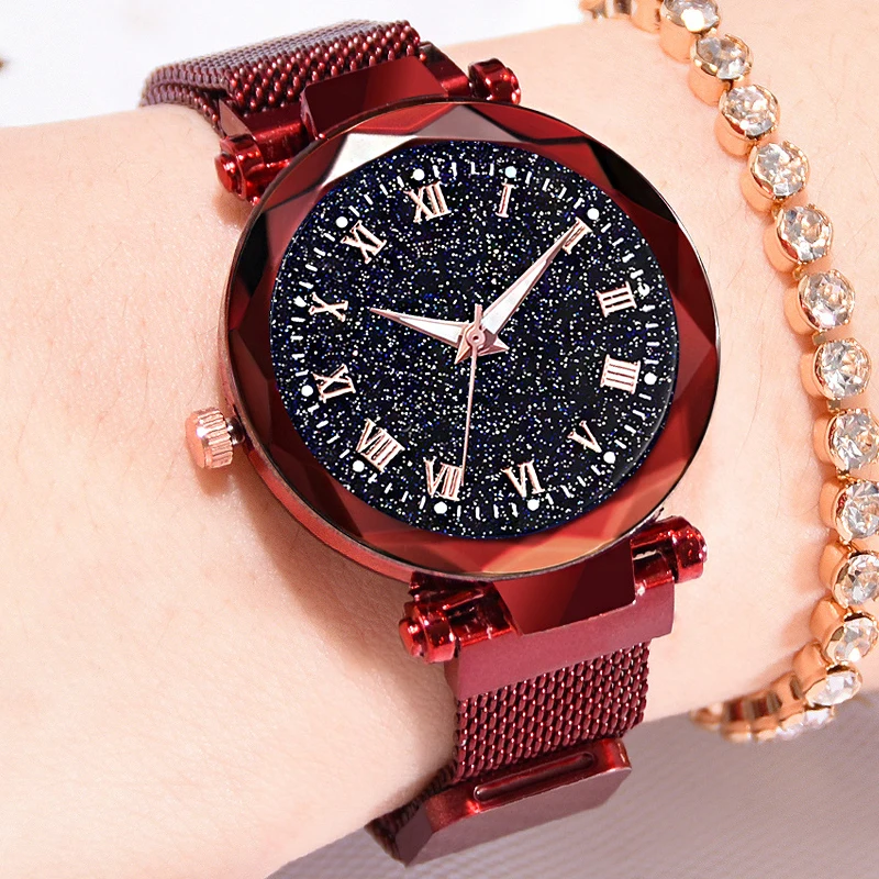 Reloj Mujer Women's Fashion Starry Sky Watches For Women Dress Magnet Buckle Mesh Belt Quartz Watch Zegarek Damski
Reloj Mujer Women's Fashion Starry Sky Watches For Women Dress Magnet Buckle Mesh Belt Quartz Watch Zegarek Damski