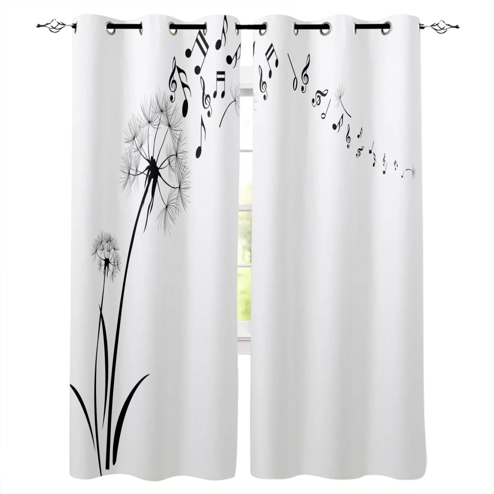 Black Dandelion Plant Seed White Curtain For Kitchen The Bedroom Window Treatment Curtains for Living Room Modern Fabric Drapes
Black Dandelion Plant Seed White Curtain For Kitchen The Bedroom Window Treatment Curtains for Living Room Modern Fabric Drapes