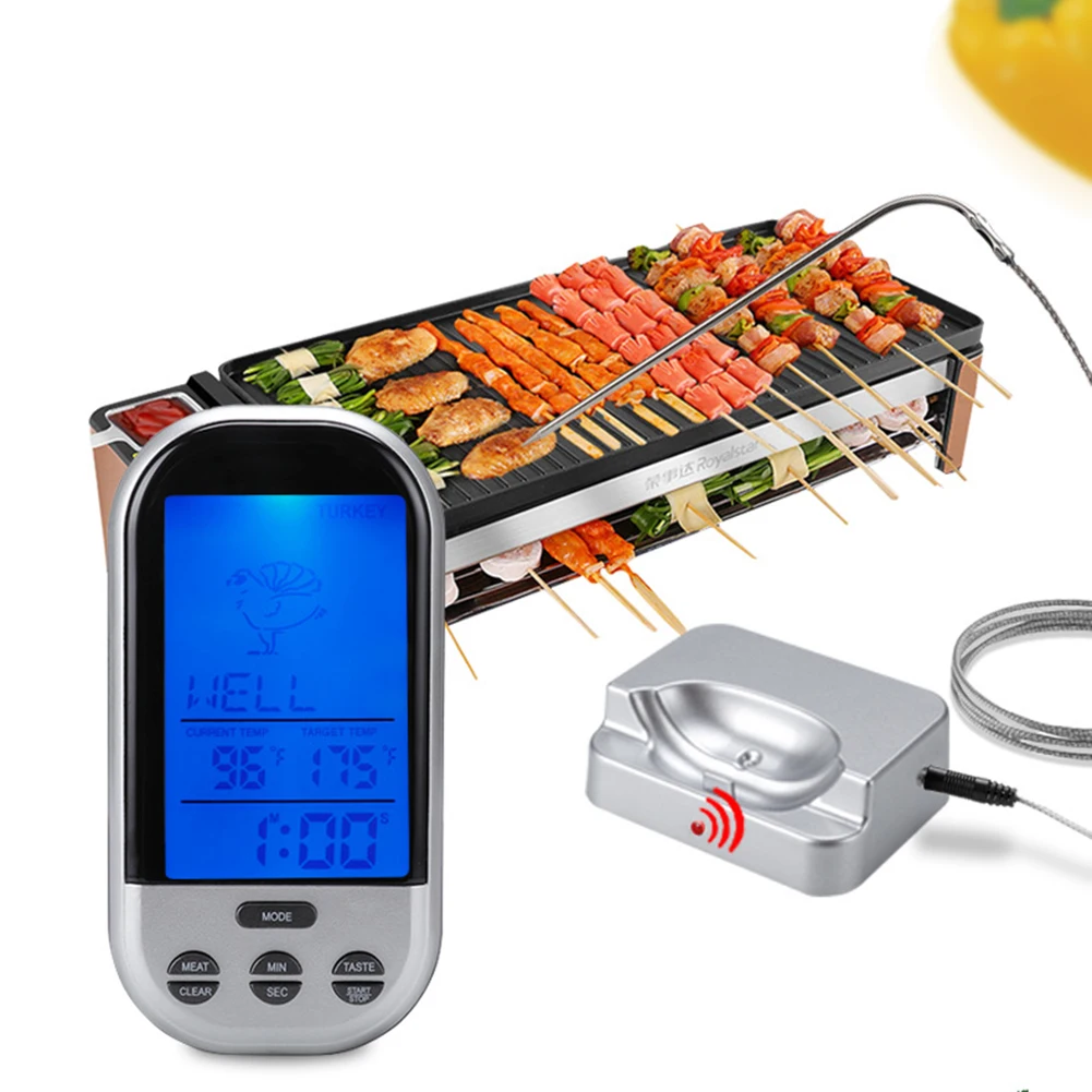 Wireless Digital Probe Meat Thermometer Large Screen Cooking Timer Grill Smoker Meat BBQ Oven Probe Kitchen Alarm Cooking Tools
Wireless Digital Probe Meat Thermometer Large Screen Cooking Timer Grill Smoker Meat BBQ Oven Probe Kitchen Alarm Cooking Tools