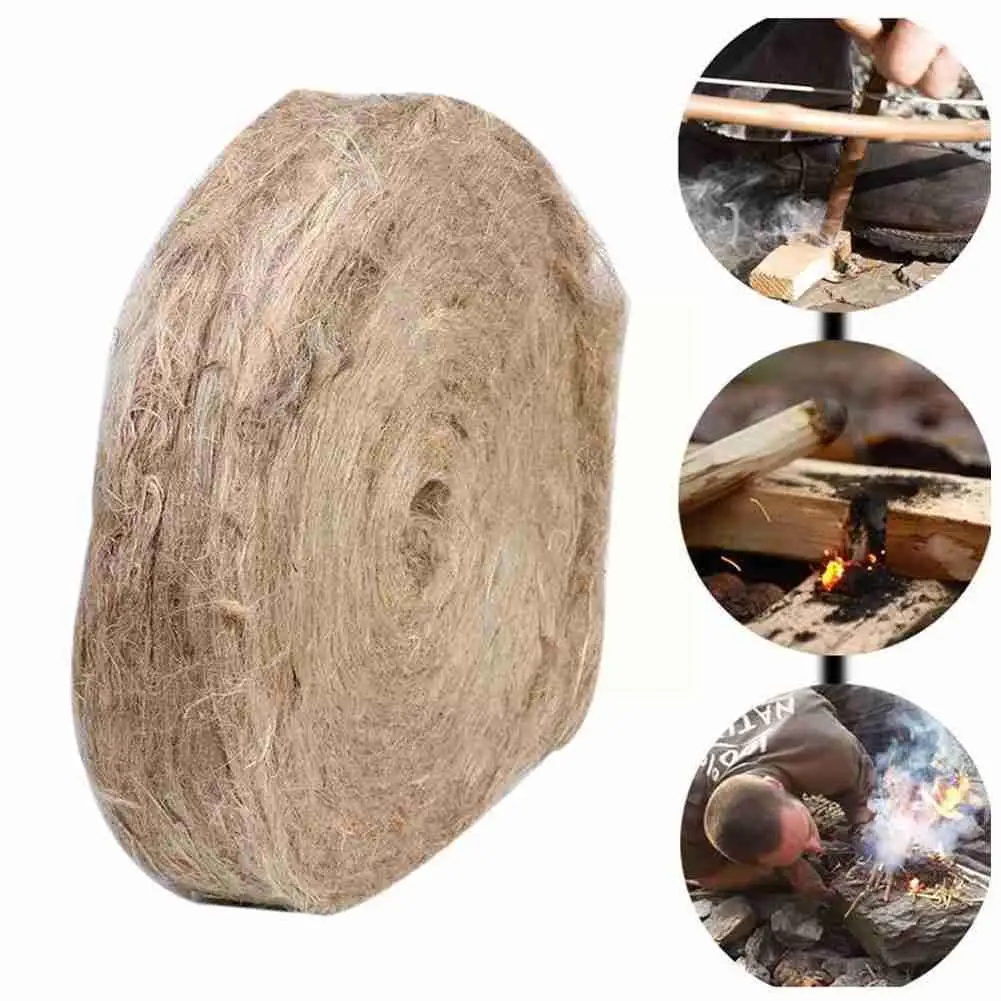 Outdoor Natural Jute Cloth Tinder Drill Wood Flint Flint Wire Drill Tool Auxiliary Outdoor Wood Fire-making Oil Tinder Tind F0B5
Outdoor Natural Jute Cloth Tinder Drill Wood Flint Flint Wire Drill Tool Auxiliary Outdoor Wood Fire-making Oil Tinder Tind F0B5