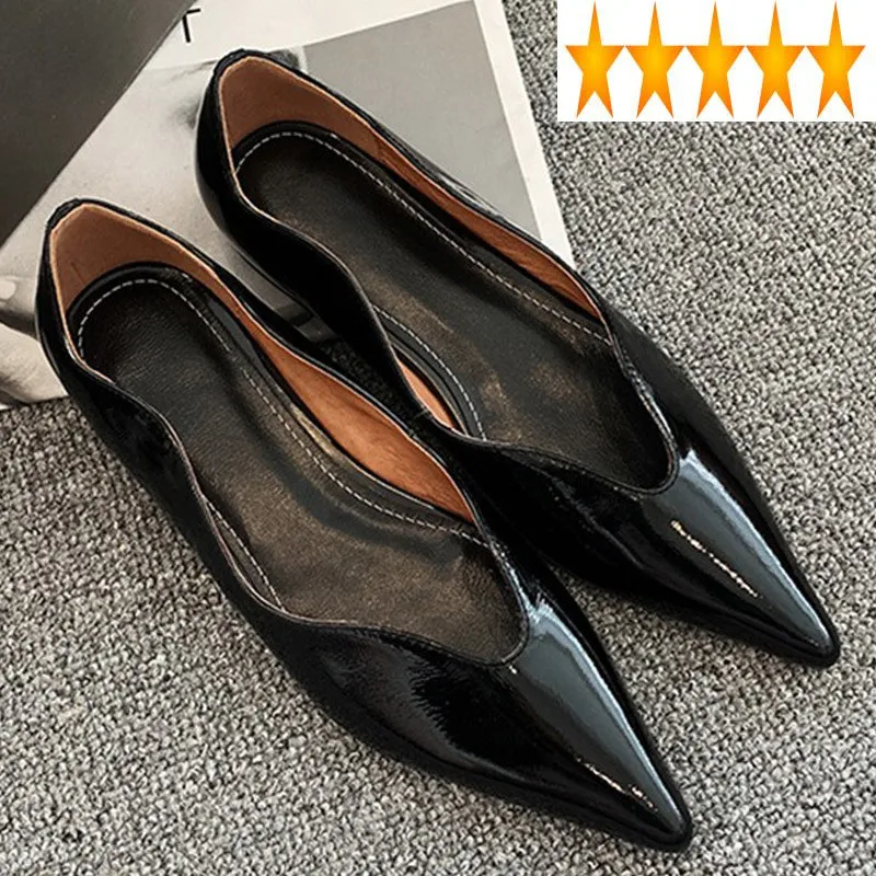 Women Fashion 2021 Flats New Slip On Loafers Pointed Toe Genuine Leather High Quality Comfortable Office Ladies Shoes
Women Fashion 2021 Flats New Slip On Loafers Pointed Toe Genuine Leather High Quality Comfortable Office Ladies Shoes