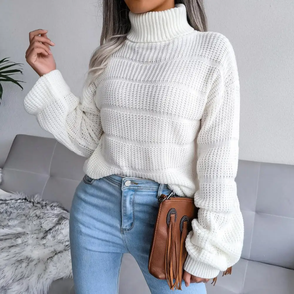 Women Knitted Solid Color Pullover Long Sleeve Sweater Modern Design Durable Sweater Lady Pullover Autumn Winter
Women Knitted Solid Color Pullover Long Sleeve Sweater Modern Design Durable Sweater Lady Pullover Autumn Winter