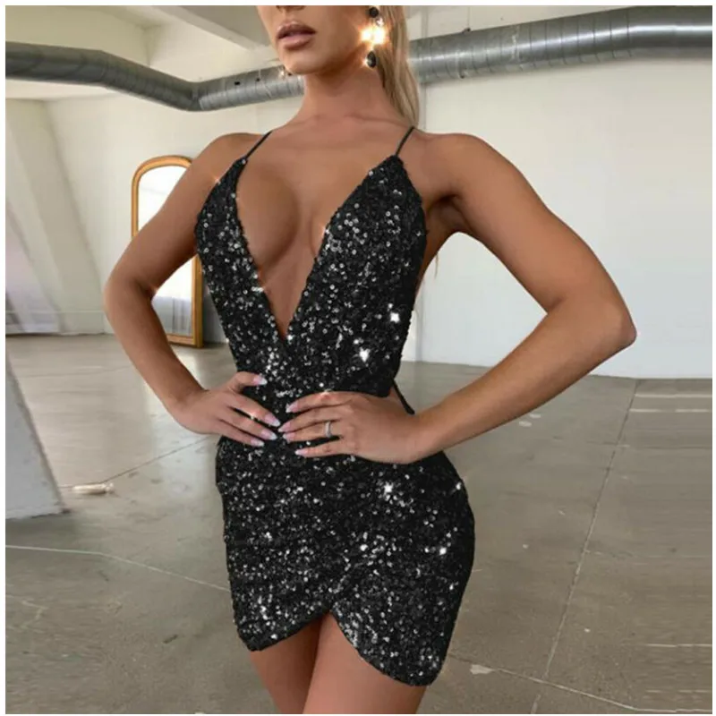 Women Sleeveless Backless Dress Evening Party Summer Sheath Sequins Bodycon Clubwear Short Mini Dresses Gold Black Pink
Women Sleeveless Backless Dress Evening Party Summer Sheath Sequins Bodycon Clubwear Short Mini Dresses Gold Black Pink