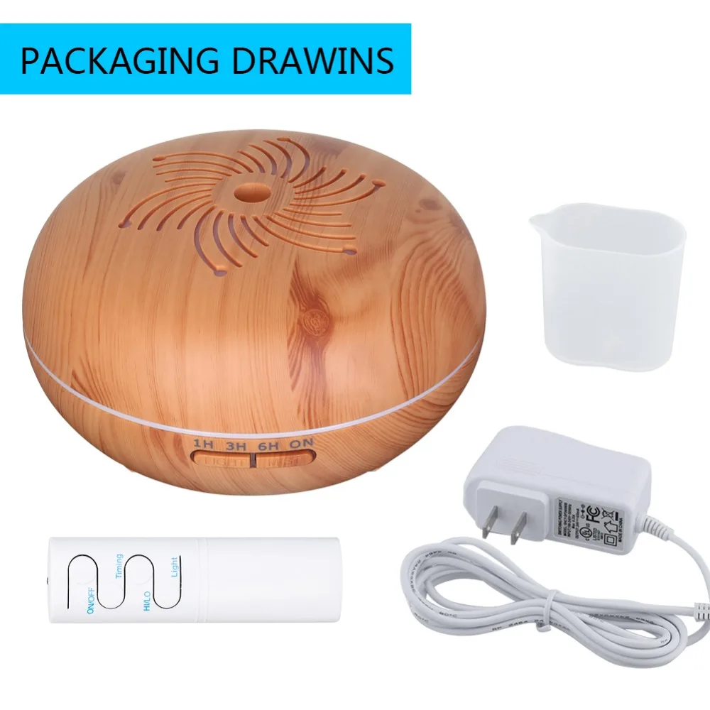 500ml Electric Air Humidifier Mini Wood Grain Aroma Diffuser Essential Oil Aromatherapy Cool Mist Maker With LED Use For Home
500ml Electric Air Humidifier Mini Wood Grain Aroma Diffuser Essential Oil Aromatherapy Cool Mist Maker With LED Use For Home