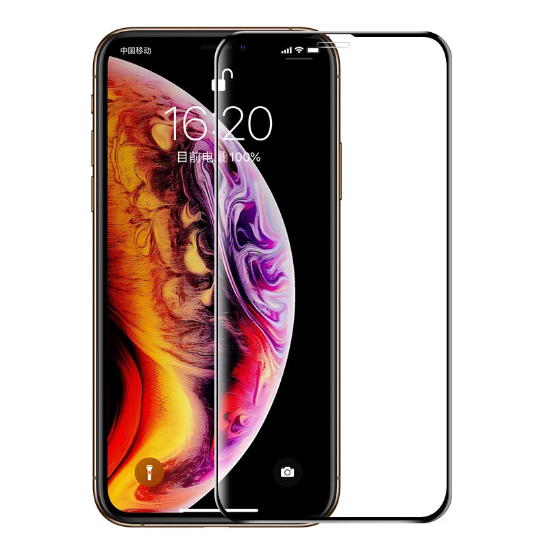 9D полное покрытие закаленное стекло для iPhone 11 Pro MAX XR X XS 6 7 8 Plus 5 5s SE Защитная пленка