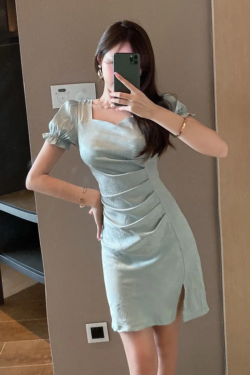 COIGARSAM Women Dress Summer 2021 New Cute Short Sleeve High Waist Dresses Traf Vestidos Robe
COIGARSAM Women Dress Summer 2021 New Cute Short Sleeve High Waist Dresses Traf Vestidos Robe