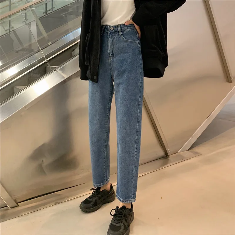 DD0203 High-waisted straight-leg jeans women's loose and thin retro wild nine-point wide-leg pants jeans
DD0203 High-waisted straight-leg jeans women's loose and thin retro wild nine-point wide-leg pants jeans