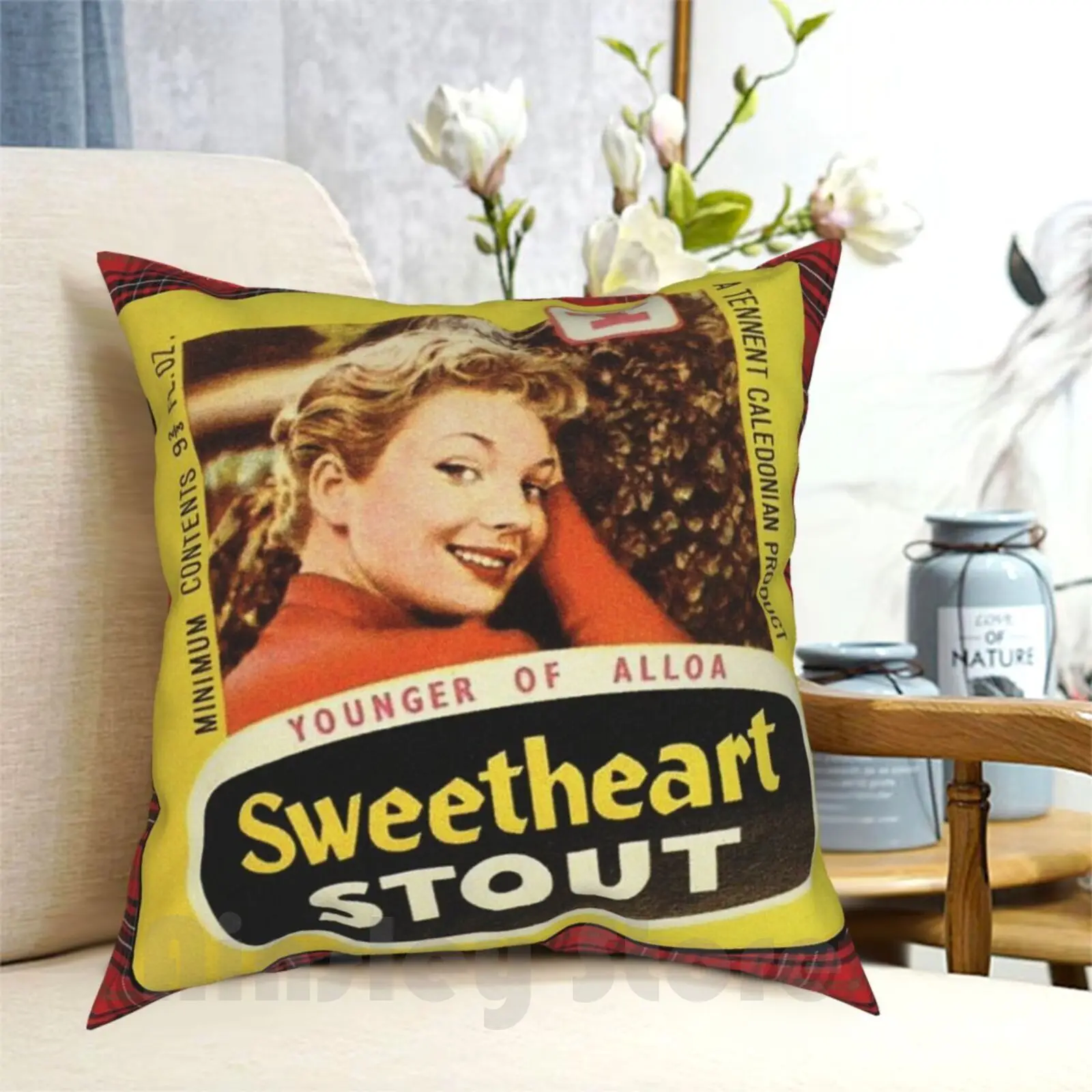 

Scottish Classics-Sweetheart Stout Pillow Case Printed Home Soft Throw Pillow Scottish Scotland Glasgow Edinburgh