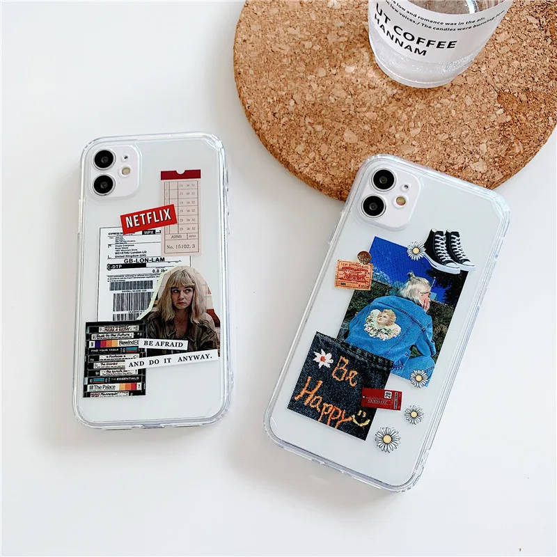 INS Fashion Popular Art Label Phone Cases For Iphone 11 Pro Max 12 Pro Mini XR XS 8 X 7 6 6s Plus BE HAPPY Soft TPU Cover Funda 
INS Fashion Popular Art Label Phone Cases For Iphone 11 Pro Max 12 Pro Mini XR XS 8 X 7 6 6s Plus BE HAPPY Soft TPU Cover Funda
