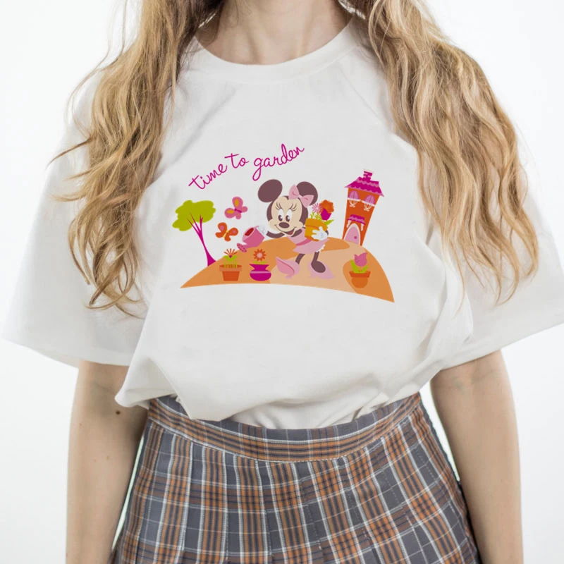 Tees Women T Shirts Minnie Mickey Mouse Print T-shirts Casual White Short Sleeve Baby Girls Tops Summer Family Matching Clothes
Tees Women T Shirts Minnie Mickey Mouse Print T-shirts Casual White Short Sleeve Baby Girls Tops Summer Family Matching Clothes