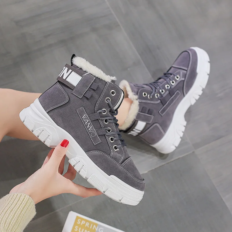 Women Snow Boots Platform Shoes Thick Sole Plush Fur Warm Winter Ankle Boots High-top boots
Women Snow Boots Platform Shoes Thick Sole Plush Fur Warm Winter Ankle Boots High-top boots
