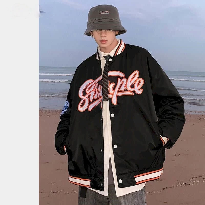 men jacket Spring cool baseball uniform Western Preppy style stand-up collar coat loose motorcycle jacket pilot trainer uniform
men jacket Spring cool baseball uniform Western Preppy style stand-up collar coat loose motorcycle jacket pilot trainer uniform