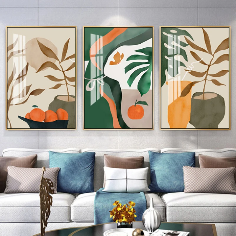 Nordic Ins Restaurant Green Plants Creative Poster Living Room Sofa Background Wall Home Decoration Frameless Printing Paintings 
Nordic Ins Restaurant Green Plants Creative Poster Living Room Sofa Background Wall Home Decoration Frameless Printing Paintings