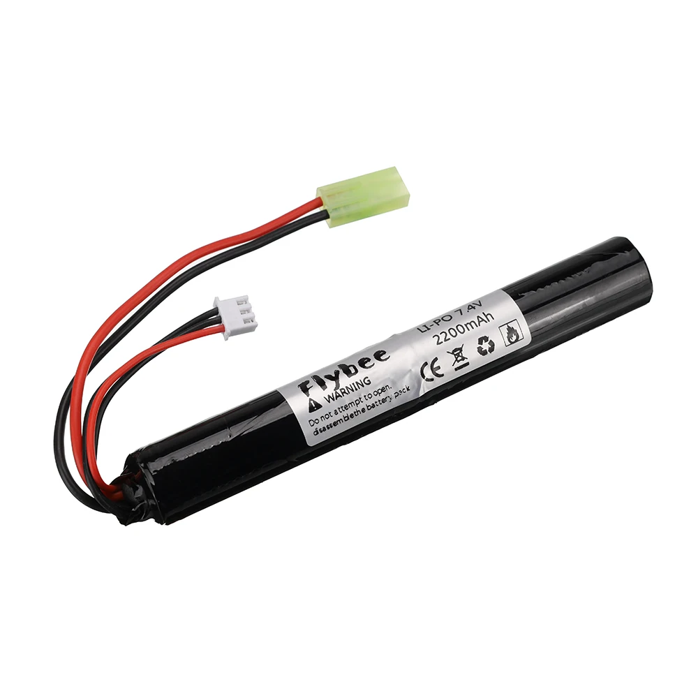 18650 Airsoft gun battery Lipo Power Battery 7.4V 2200MAH for AKKU Mini toys Gun water 7.4 V 2S model parts | Игрушки и хобби
