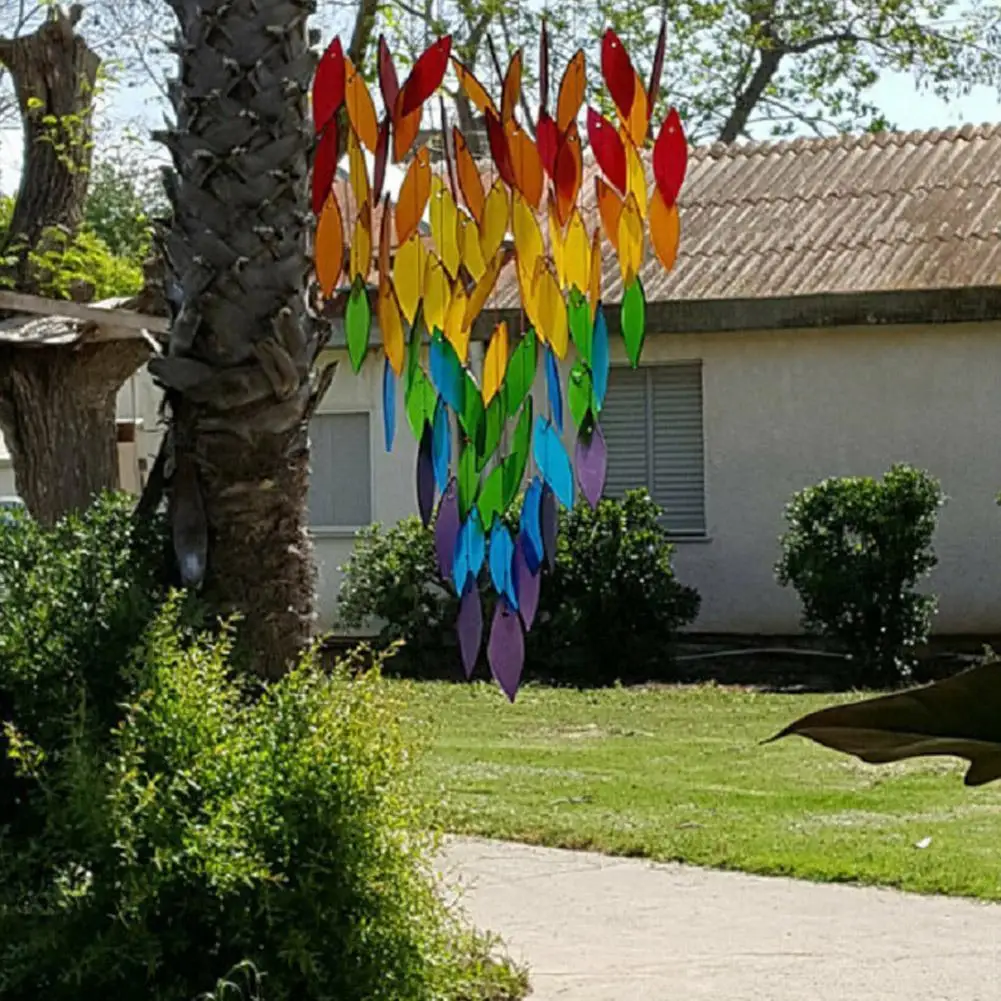 Rainbow Wind Chimes Pastoral landscape Leaf Rotating Craft Windchime For Garden Patio Braided Yard Yard Decor For Garden Po G9K6
Rainbow Wind Chimes Pastoral landscape Leaf Rotating Craft Windchime For Garden Patio Braided Yard Yard Decor For Garden Po G9K6