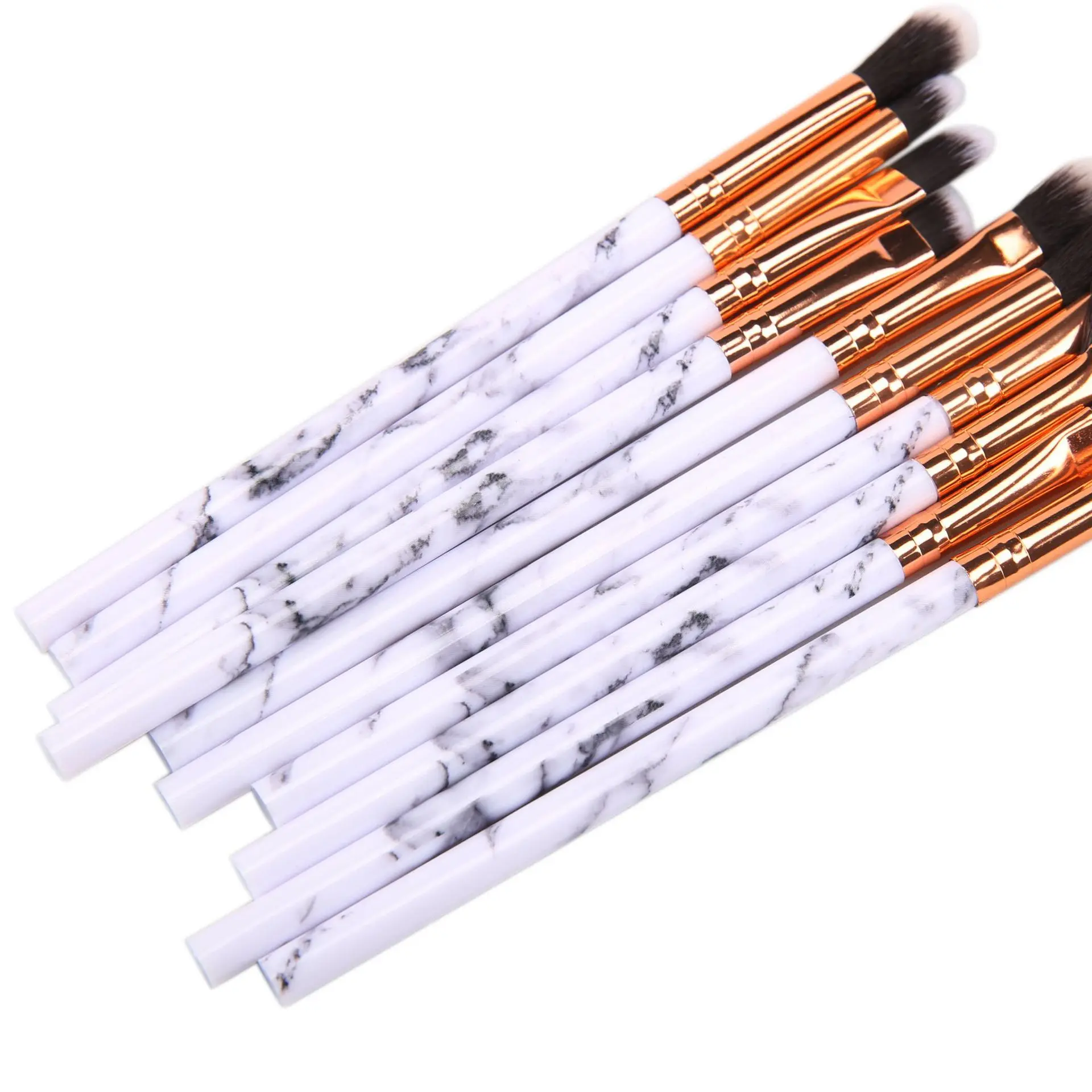 10 Durable Marble Eye Brushes Makeup Brush Set Eye Shadow Beauty Tools Simple and Durable Wooden Handle Rayon
10 Durable Marble Eye Brushes Makeup Brush Set Eye Shadow Beauty Tools Simple and Durable Wooden Handle Rayon