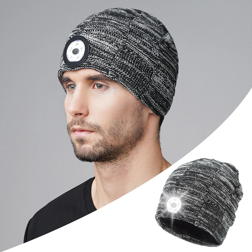 Unisex Beanie Hats with Light Stocking Hat with Hand-Free Headlight Outdoor Camping Head Lamp Flash Headlight Running Hat
Unisex Beanie Hats with Light Stocking Hat with Hand-Free Headlight Outdoor Camping Head Lamp Flash Headlight Running Hat