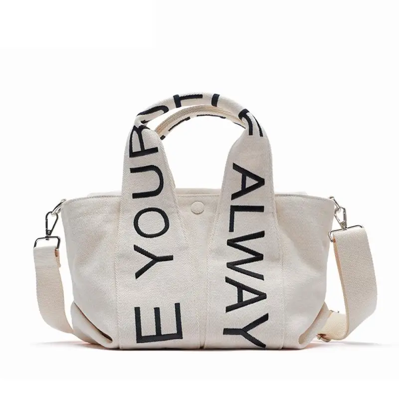 Fashion Letter Canvas Tote Crossbody Bags for Women Brands Large Capacity Women's Handbag Designer Shoulder Bag Women's Bag 2021
Fashion Letter Canvas Tote Crossbody Bags for Women Brands Large Capacity Women's Handbag Designer Shoulder Bag Women's Bag 2021