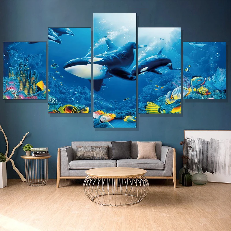 Unframed Canvas Animal Painting Wall Art Whale Poster Canvas Painting 5 Pcs Print Ocean Pictures Home Bedroom Kids Room Decor
Unframed Canvas Animal Painting Wall Art Whale Poster Canvas Painting 5 Pcs Print Ocean Pictures Home Bedroom Kids Room Decor