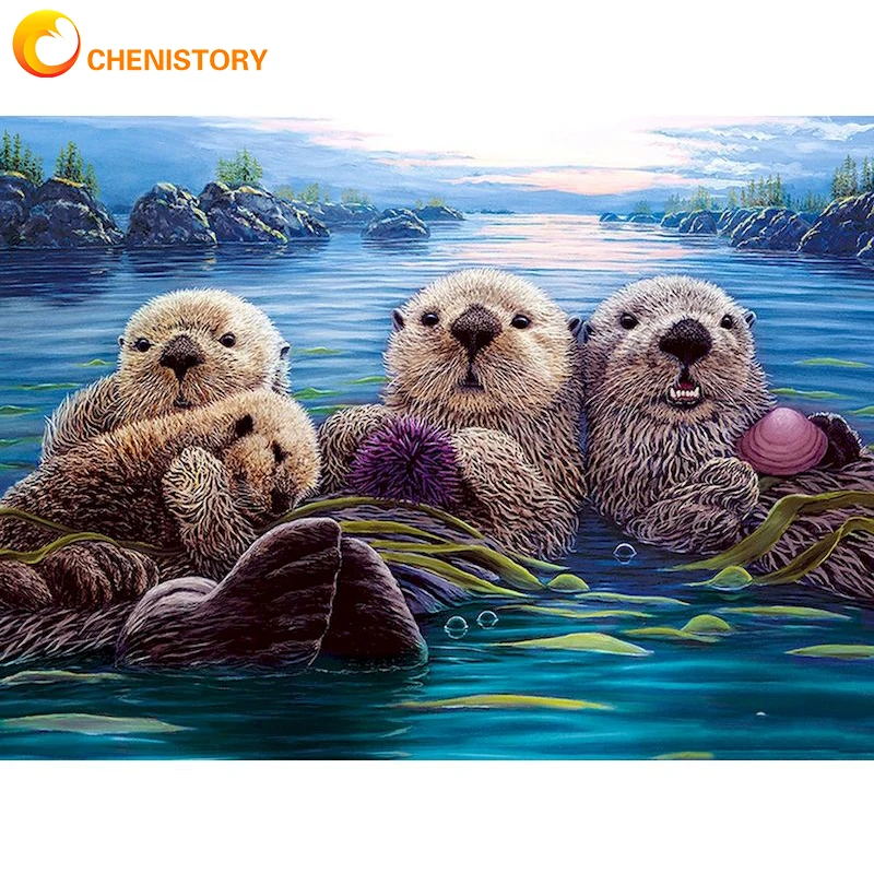 CHENISTORY Painting By Number Sea Lions Animal For Adults Children HandPainted Scenic Oil Painting Home Decor Acrylic Painting
CHENISTORY Painting By Number Sea Lions Animal For Adults Children HandPainted Scenic Oil Painting Home Decor Acrylic Painting