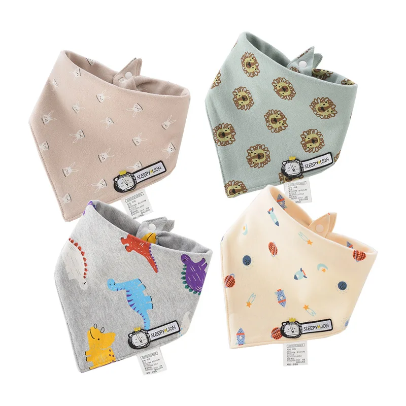 Baby saliva towel baby triangle scarf newborn Bib Bib double button autumn and winter new 4 Pack Boys Girls Feeding Apron Cotton
Baby saliva towel baby triangle scarf newborn Bib Bib double button autumn and winter new 4 Pack Boys Girls Feeding Apron Cotton