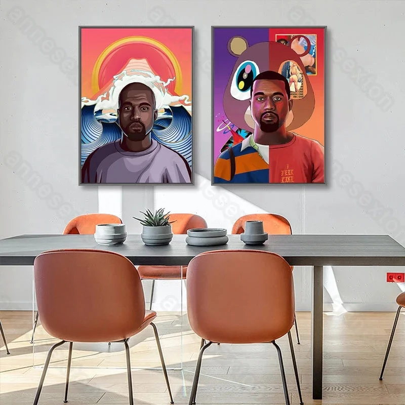 European Style Canvas Painting Posters Abstract Figure Picture Singer Rapper Kanye West for Home Rooms Gallery Wall Decoration
European Style Canvas Painting Posters Abstract Figure Picture Singer Rapper Kanye West for Home Rooms Gallery Wall Decoration