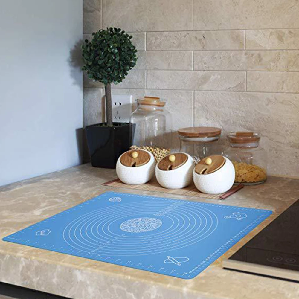 Silicone With Scale Non-stick kneading Dough Making Pastry Non-slip Mat Chopping Board Rolling Pin Knife Scraper Kitchen Tool
Silicone With Scale Non-stick kneading Dough Making Pastry Non-slip Mat Chopping Board Rolling Pin Knife Scraper Kitchen Tool