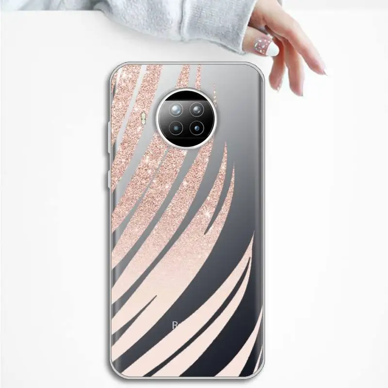 Leaves & Pineapple Phone Case Transparent for Xiaomi mi Redmi note 10 t 8 9 pro lite 11 Samsung S 8 9 10 20