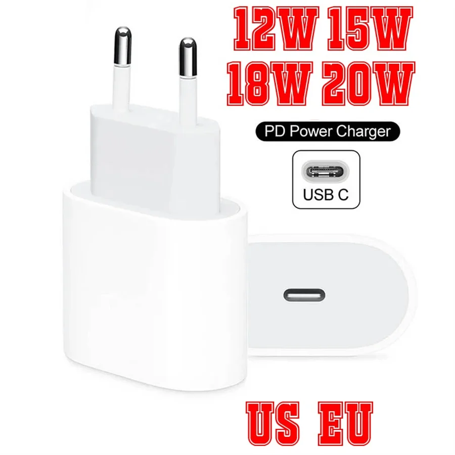 200pc/lot EU US AC Power Adapter 18W 20W 15W 12W USB-C PD Type c Wall Charger Power Adapters For Samsung I7 8 11 12 Pro max
200pc/lot EU US AC Power Adapter 18W 20W 15W 12W USB-C PD Type c Wall Charger Power Adapters For Samsung I7 8 11 12 Pro max