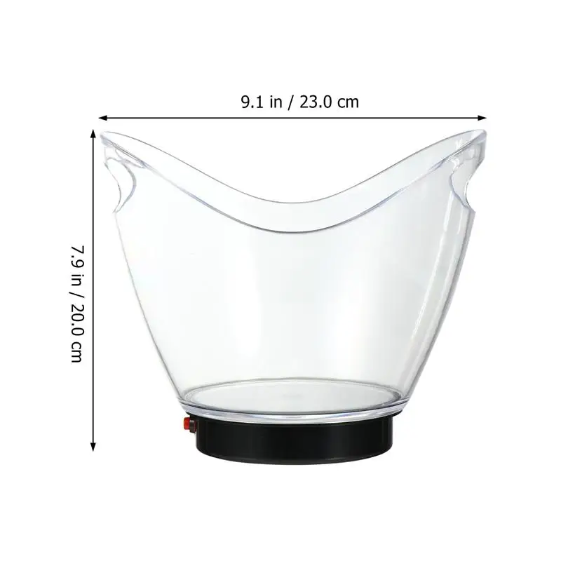1pc Creative Luminescence Ingots Shaped Ice Bucket Transparent Ice Storage Barrel
1pc Creative Luminescence Ingots Shaped Ice Bucket Transparent Ice Storage Barrel