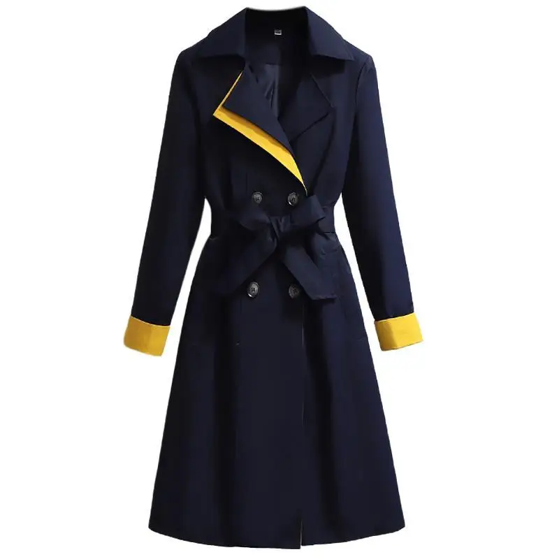 Women Spring And Autumn 2021 New Windbreaker Mid-Length Jacket Female Plus Size 4XL Fashion Double Breasted Suit Collar Coat A39
Women Spring And Autumn 2021 New Windbreaker Mid-Length Jacket Female Plus Size 4XL Fashion Double Breasted Suit Collar Coat A39
