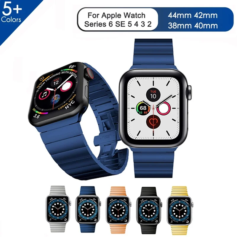 2021 NEW Luxury Stainless Steel Replace Strap for apple watch band 44mm 40mm original strap for iwatch series SE/6/5/4/3/2/1
2021 NEW Luxury Stainless Steel Replace Strap for apple watch band 44mm 40mm original strap for iwatch series SE/6/5/4/3/2/1