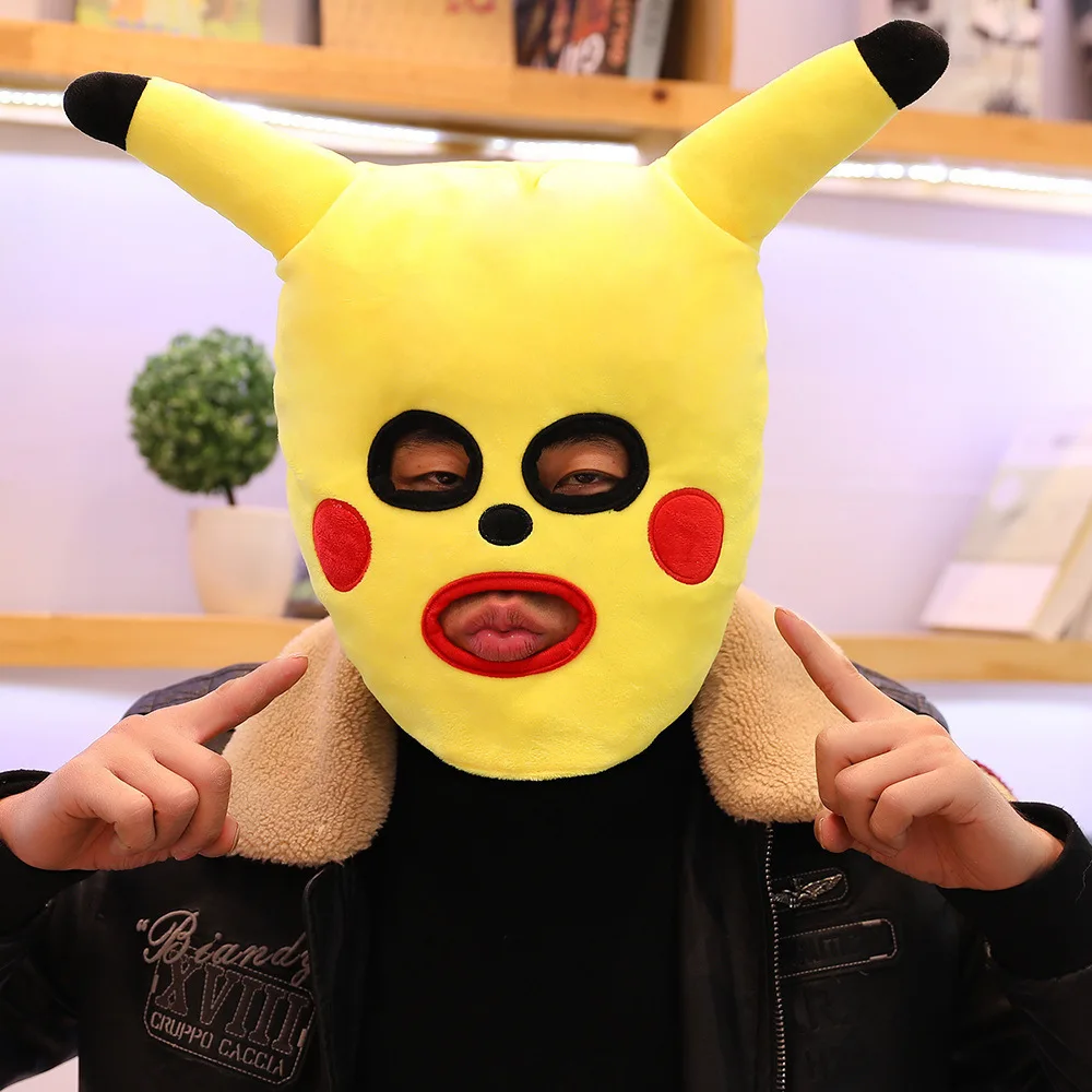 Cartoon funny sand sculpture Pikachu headgear Hat plush toys spoof the surrounding game dolls factory wholesale
Cartoon funny sand sculpture Pikachu headgear Hat plush toys spoof the surrounding game dolls factory wholesale