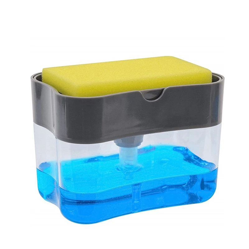 NEW Manual Press Soap Dispenser Double Layer with Sponge 2 in 1 Scrubber Holder Kitchen Bathroom Supplies
NEW Manual Press Soap Dispenser Double Layer with Sponge 2 in 1 Scrubber Holder Kitchen Bathroom Supplies