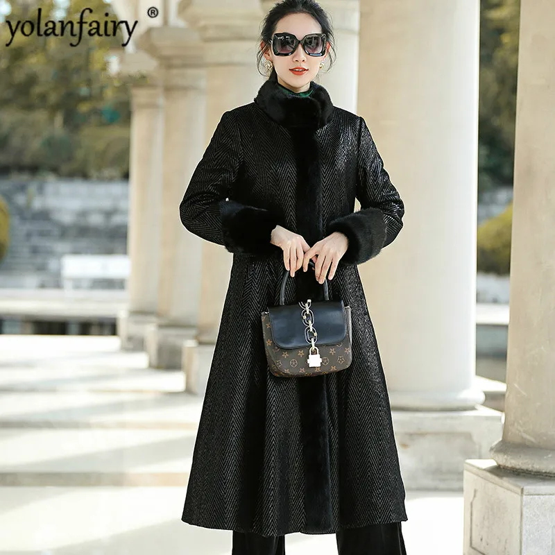Leather Jacket Women Sheepskin Genuine Leather Jacket Plus Size Natural Mink Fur Collar Winter Coat Women XS18D18-60 YY760
Leather Jacket Women Sheepskin Genuine Leather Jacket Plus Size Natural Mink Fur Collar Winter Coat Women XS18D18-60 YY760