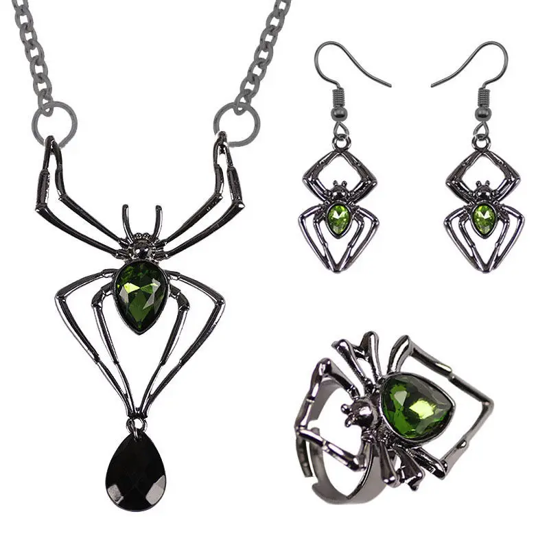 Fashion Punk Spider Pendant Necklace Ring Set Creative Gift for Friends Jewelry for Women 2021 Jewelry Accessories Earrings Sets
Fashion Punk Spider Pendant Necklace Ring Set Creative Gift for Friends Jewelry for Women 2021 Jewelry Accessories Earrings Sets