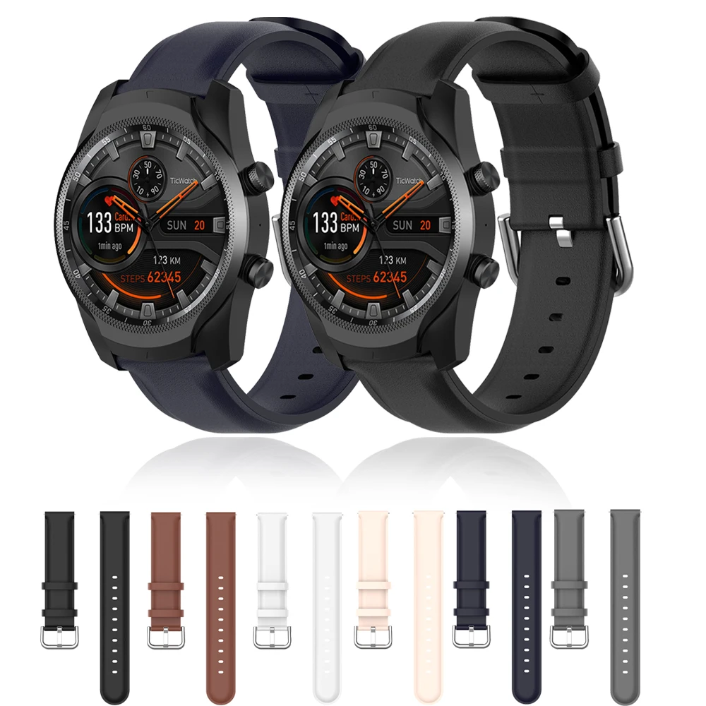 Leather Wrist Strap For Ticwatch Pro 3/3 GPS/Pro 2020 4G eSIM Smart Watch Band Replace Bracelets For Ticwatch E2/S2/GTX Correa
Leather Wrist Strap For Ticwatch Pro 3/3 GPS/Pro 2020 4G eSIM Smart Watch Band Replace Bracelets For Ticwatch E2/S2/GTX Correa