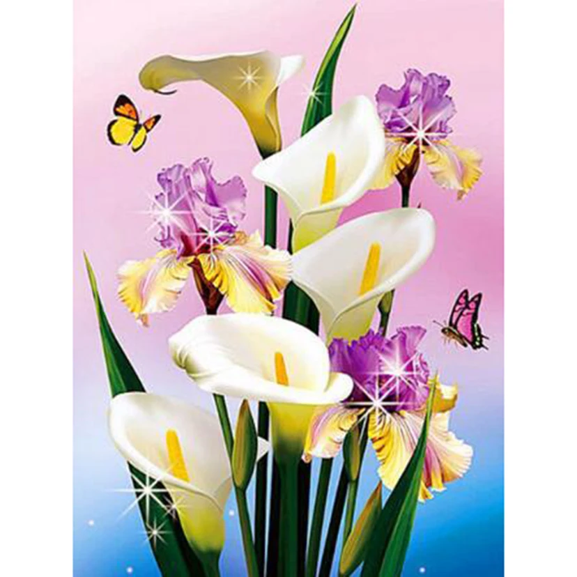 5D DIY Square/Round Diamond Diamond Painting Flower Painting Lily Flower Scene Picture Cross Stitch Embroidery Mosaic Gift TX352 
5D DIY Square/Round Diamond Diamond Painting Flower Painting Lily Flower Scene Picture Cross Stitch Embroidery Mosaic Gift TX352