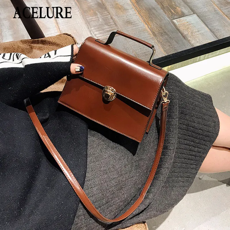 ACELURE Lock Cover Small Shoulder Crossbody Bag for Women Female Oil PU Leather Retro Flap Bag Lady Small Handbag DropShipping
ACELURE Lock Cover Small Shoulder Crossbody Bag for Women Female Oil PU Leather Retro Flap Bag Lady Small Handbag DropShipping