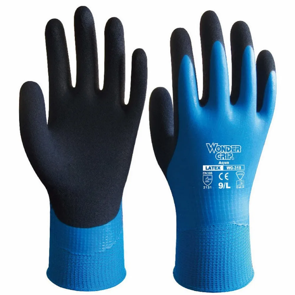 Wonder Grip Gloves Latex Waterproof Fully Coated Gloves Nylon Blue Work Gloves Coldproof Protection Gardening Gloves
Wonder Grip Gloves Latex Waterproof Fully Coated Gloves Nylon Blue Work Gloves Coldproof Protection Gardening Gloves