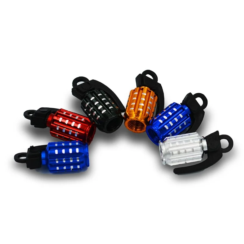 1 Pair 8MM Universal Aluminum Tire Valve Caps Mine Grenad Dice Rocket Styling Valve Cap Dust Covers Car styling Part Accessories
1 Pair 8MM Universal Aluminum Tire Valve Caps Mine Grenad Dice Rocket Styling Valve Cap Dust Covers Car styling Part Accessories