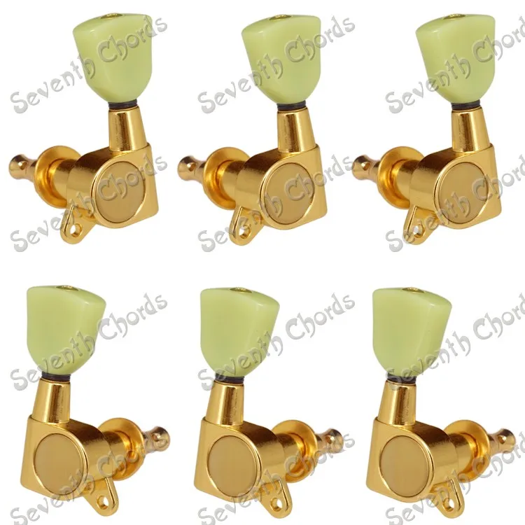 A Set of 6 Jade Green Trapezoid Button Guitar Tuning Pegs Tuners Machine Heads For Acoustic Electric Guitar Replacement - Gold
A Set of 6 Jade Green Trapezoid Button Guitar Tuning Pegs Tuners Machine Heads For Acoustic Electric Guitar Replacement - Gold