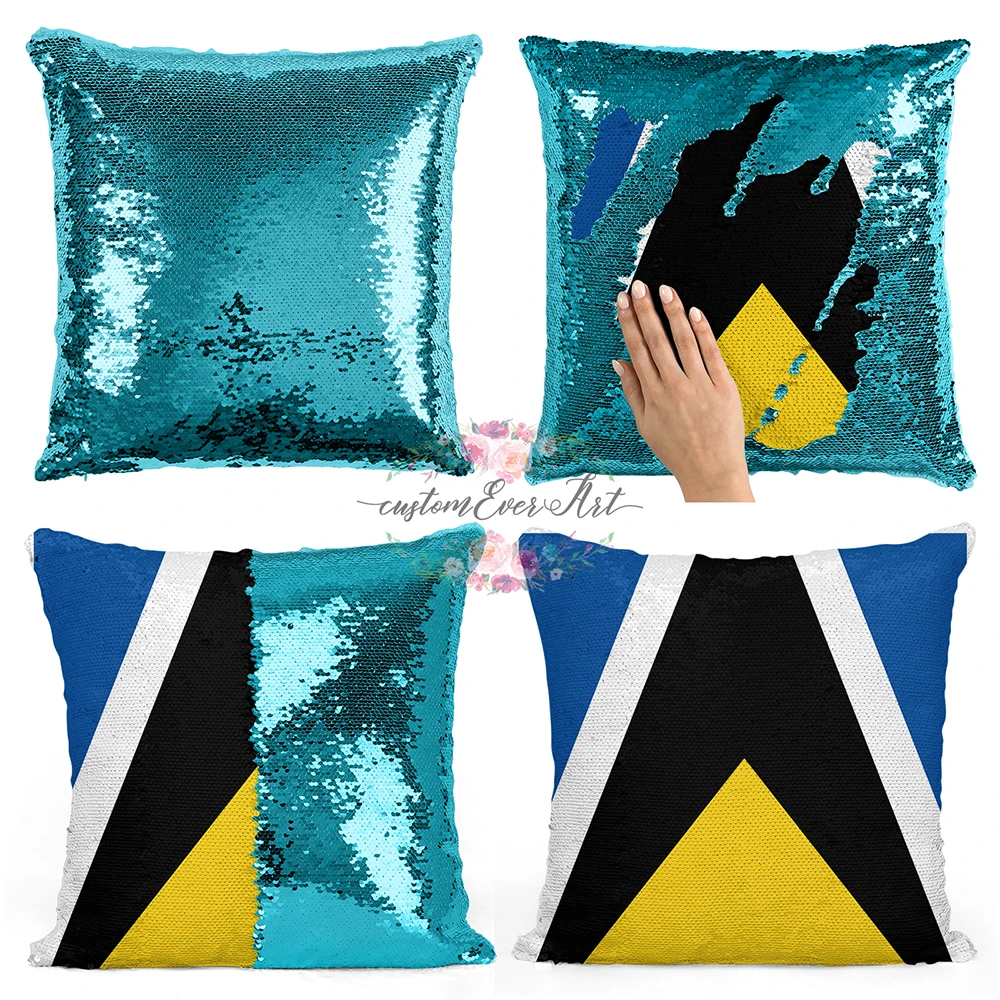 Saint Lucia Personalized custom picture pillow coverhome pillow reversible mermaid sequin pillow case cover
Saint Lucia Personalized custom picture pillow coverhome pillow reversible mermaid sequin pillow case cover