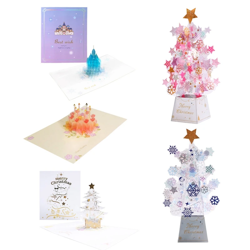 Christmas Crystal Stereo Greeting Card Birthday Greeting Card Holiday Gift Card-Crystal Castle 23*16*0.5/15.5*13*0.5cm Postcards
Christmas Crystal Stereo Greeting Card Birthday Greeting Card Holiday Gift Card-Crystal Castle 23*16*0.5/15.5*13*0.5cm Postcards