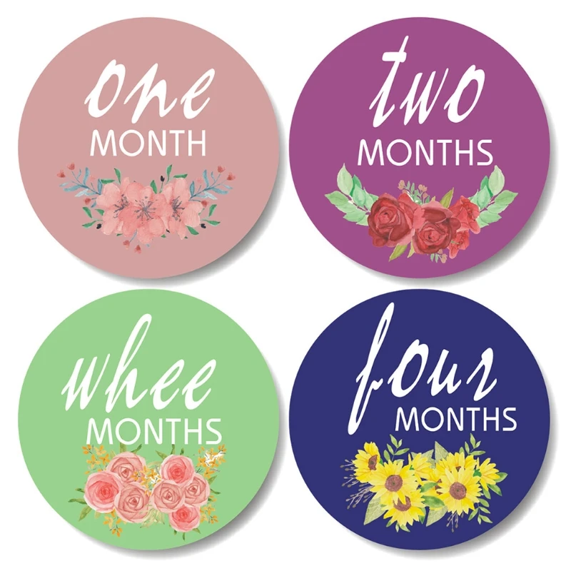 12 Pcs Baby Pregnant Monthly Stickers Floral Pattern Recording Milestone Sticker 
12 Pcs Baby Pregnant Monthly Stickers Floral Pattern Recording Milestone Sticker