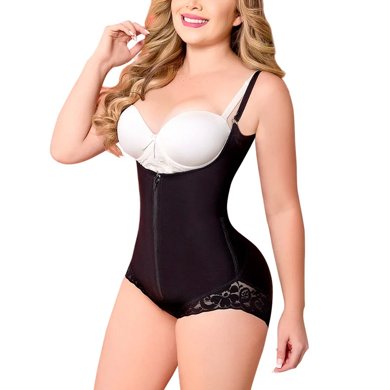 Women Shapewear Bodysuit Straps Tummy Control Waist Trainer Cincher Zipper Body Shaper Lace Fajas
Women Shapewear Bodysuit Straps Tummy Control Waist Trainer Cincher Zipper Body Shaper Lace Fajas