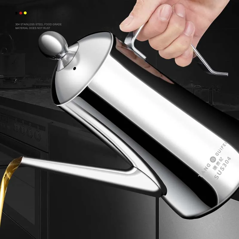 European style 304 stainless steel oil can leak-proof oil bottle large capacity oil tank kitchen supplies soy sauce bottle house
European style 304 stainless steel oil can leak-proof oil bottle large capacity oil tank kitchen supplies soy sauce bottle house