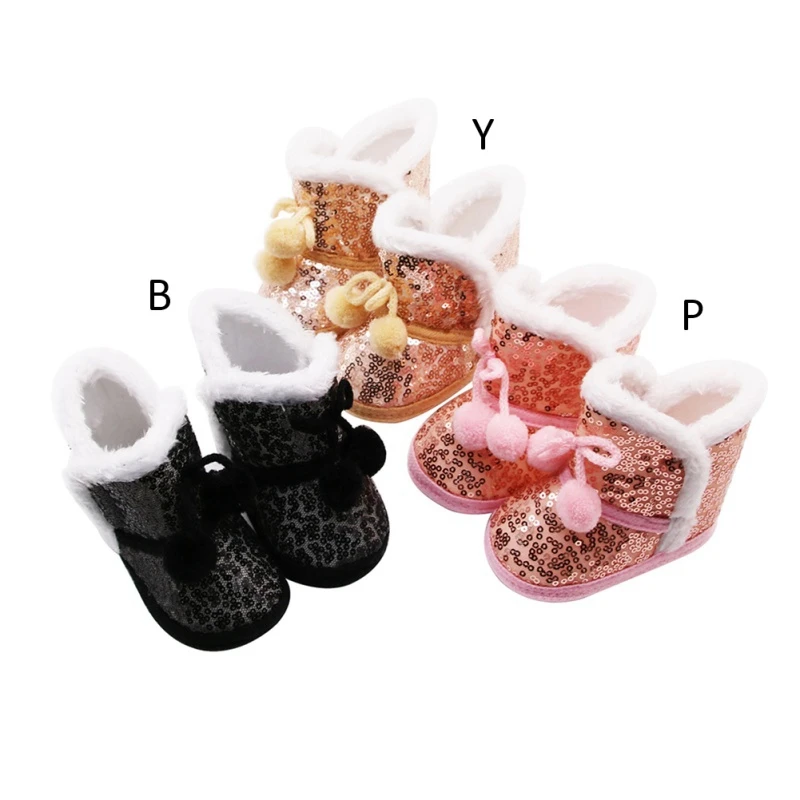 Baby Boy Girl Winter Sequin Snow Boots With Plush Ball Infant Anti-slip Toddler Shoes Newborn Cotton Shoe
Baby Boy Girl Winter Sequin Snow Boots With Plush Ball Infant Anti-slip Toddler Shoes Newborn Cotton Shoe